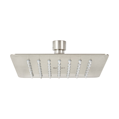 Regadera cuadrada 6', acero inox, sin brazo, satín, TÚBIG | R-414SN | 47743
