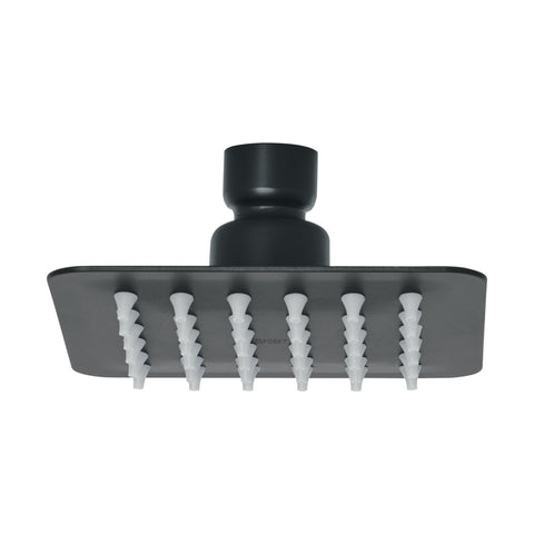 Regadera cuadrada 4', acero inox, sin brazo, negro, TÚBIG | R-413SM | 47747