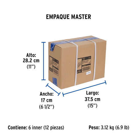 Regadera cuadrada 4', acero inox, sin brazo, negro, TÚBIG | R-413SM | 47747