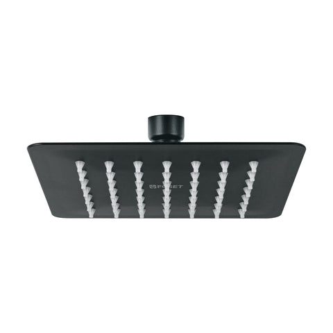 Regadera cuadrada 6', acero inox, sin brazo, negro, TÚBIG | R-414SM | 47749