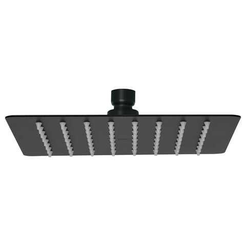 Regadera cuadrada 8', acero inox, sin brazo, negro, TÚBIG | R-415SM | 47751