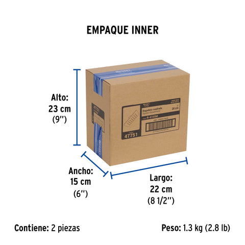 Regadera cuadrada 8', acero inox, sin brazo, negro, TÚBIG | R-415SM | 47751