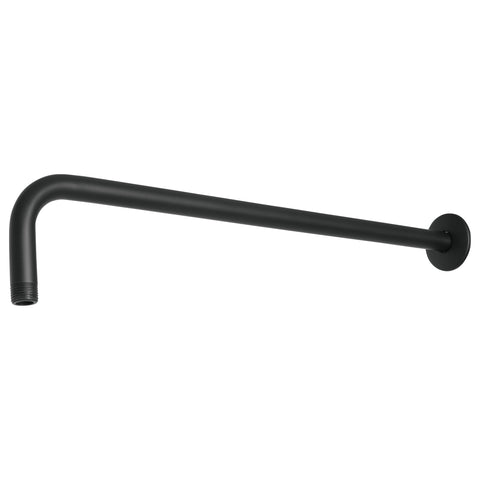 Brazo recto 50 cm con chapetón para regadera, negro mate | BCH-650M | 47754