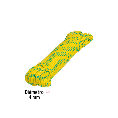 Piola de polipropileno trenzada de 4mm x 15m en madeja | PIO-415 | 47807