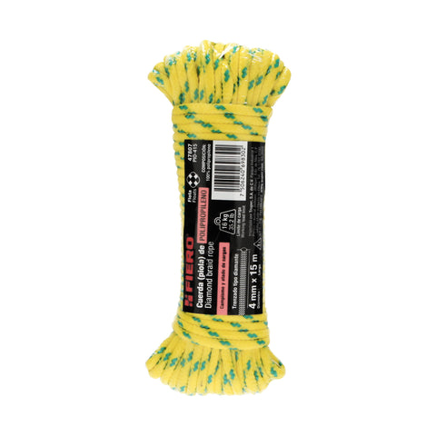Piola de polipropileno trenzada de 4mm x 15m en madeja | PIO-415 | 47807
