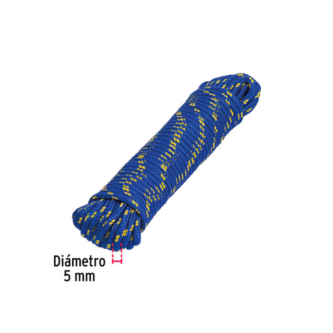 Piola de polipropileno trenzada de 5mm x 15m en madeja | PIO-515 | 47808