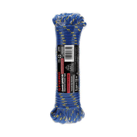 Piola de polipropileno trenzada de 5mm x 15m en madeja | PIO-515 | 47808