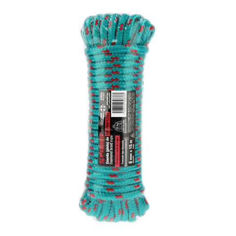 Piola de polipropileno trenzada de 8mm x 15m en madeja | PIO-815 | 47810