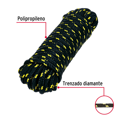 Piola de polipropileno trenzada de 10mm x 15m en madeja | PIO-1015 | 47811