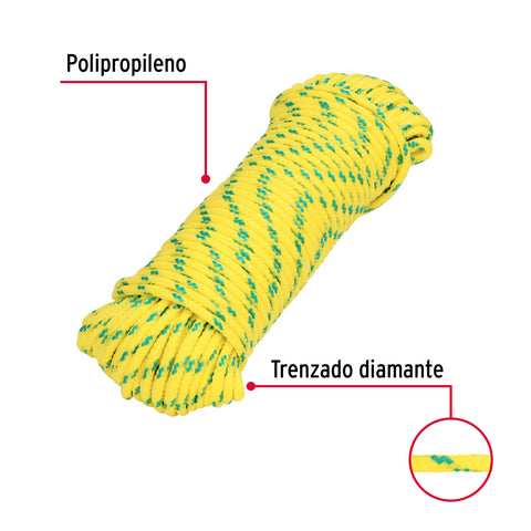 Piola de polipropileno trenzada de 4mm x 30m en madeja | PIO-430 | 47812