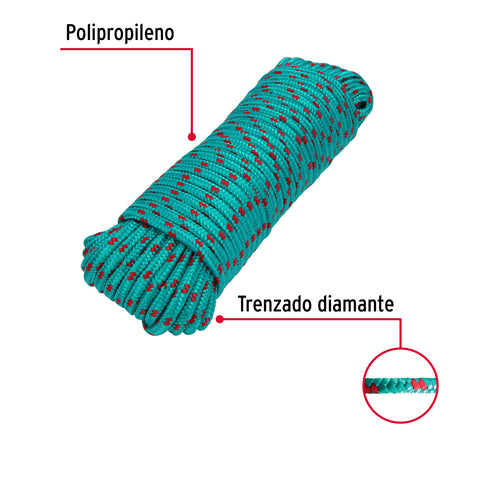 Piola de polipropileno trenzada de 8mm x 30m en madeja | PIO-830 | 47815