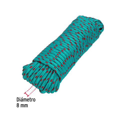 Piola de polipropileno trenzada de 8mm x 30m en madeja | PIO-830 | 47815