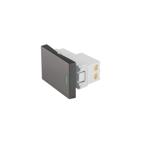 Interruptor 3 vías acero inox de 1.5 módulos, línea Lisboa | APSE15-ELA | 47824