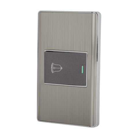 Placa armada acero 1 interruptor de timbre 1.5 mód, Lisboa | PA-TI-LA | 47843