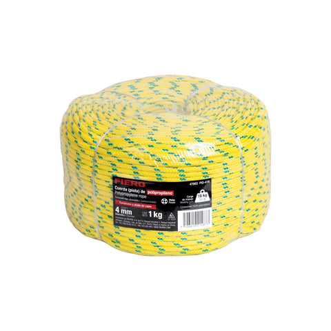 Piola de Polipropileno trenzada, multicolor, 4mm, 1 Kg | PIO-41K | 47863