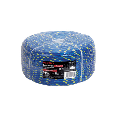 Piola de Polipropileno trenzada, multicolor, 5mm, 1 Kg | PIO-51K | 47864