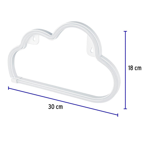 Luz de noche de LED nube neón, Volteck | LUZ-NN | 47868
