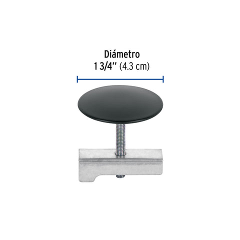 Cubretaladro de acero inoxidable 1-3/4' negro, FOSET | CUTA-44M | 48097