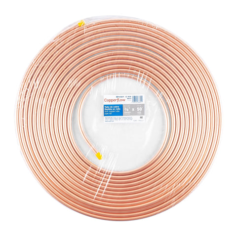 Tubo flexible de cobre 3/8', rollo de 15m, 2.6kg, FOSET | CC-003F | 48157