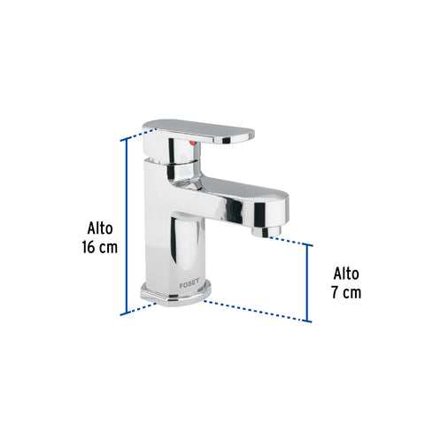 Monomando lavabo, ABS, nariz recta, BASIC | MP-421 | 48192