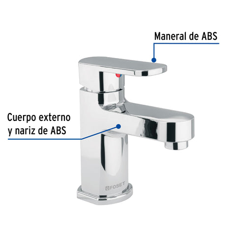 Monomando lavabo, ABS, nariz recta, BASIC | MP-421 | 48192