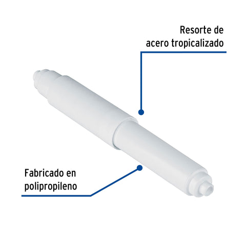 Tubo de repuesto para portarrollo, plástico, BASIC | REF-AB-01 | 48199