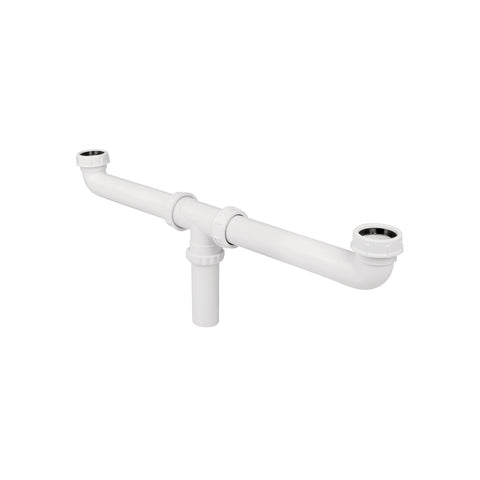 Céspol doble 1-1/2', s/contra, polipropileno, para fregadero | CED-11 | 48338