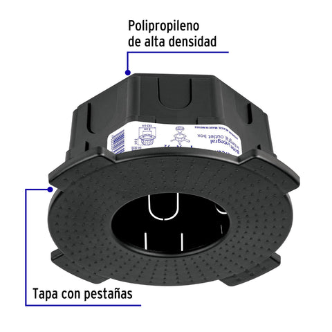 Bote integral de 8 cm, aro interno de 8 cm, Volteck | BOIN-808 | 48372