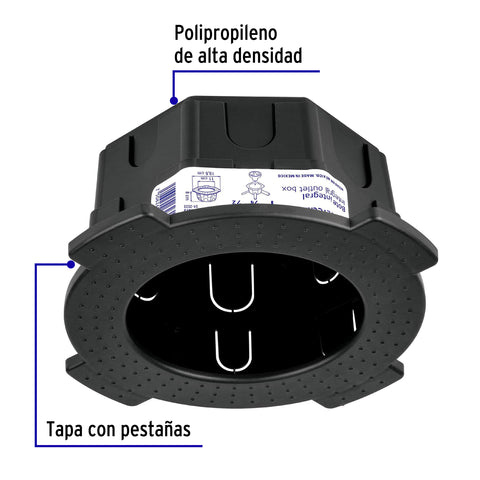 Bote integral de 8 cm, aro interno de 11 cm, Volteck | BOIN-811 | 48373