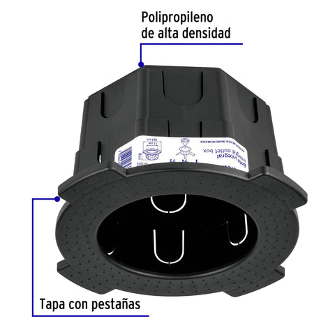 Bote integral de 10 cm, aro interno de 11 cm, Volteck | BOIN-1011 | 48375