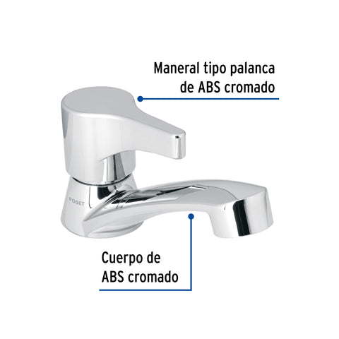 Llave individual lavabo, ABS, palanca, BASIC | MP-143 | 48381