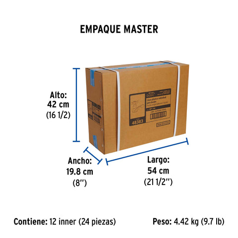Llave individual lavabo, ABS, cruceta, BASIC | MP-144 | 48383