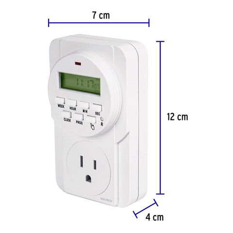 Temporizador digital, 8 eventos, Volteck | TEM-8 | 48386