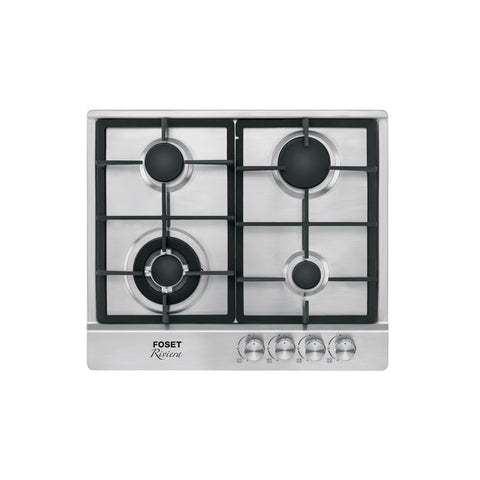 Parrilla gas empotrable 60cm, 4 quem, acero inox, RIVIERA | PAE-604GA | 48406