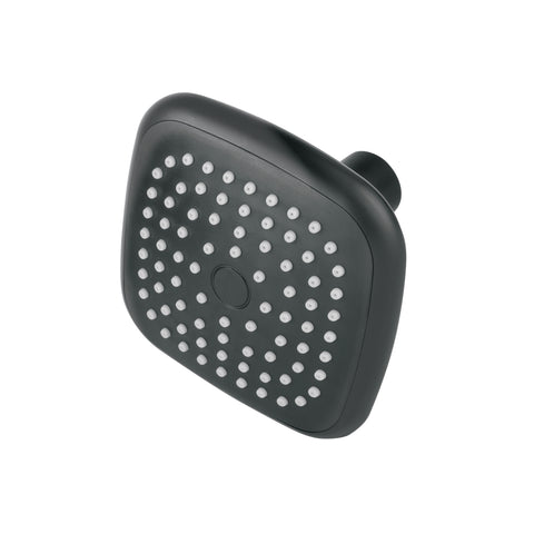 Regadera cuadrada de ABS 3-3/4' sin brazo, negro, BASIC | R-401SM | 48421