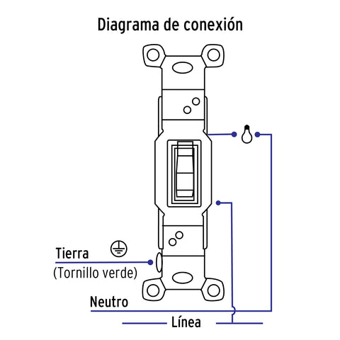 Placa armada interruptor sencillo, línea Standard, marfil | PA-APSE-S | 48491