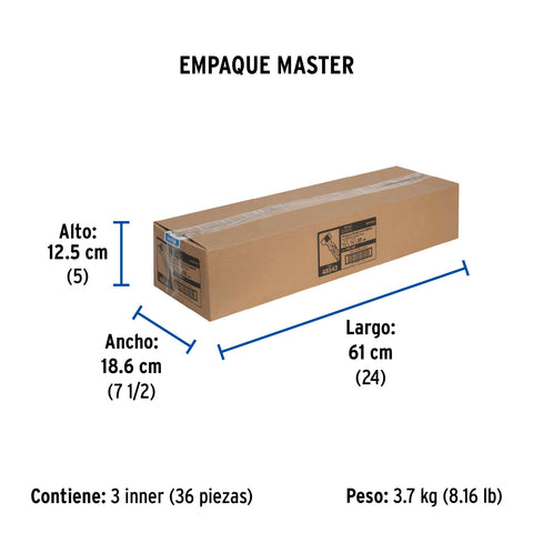 Manguera p/WC, aluminio, 1/2' x 7/8', 50 cm, BASIC | FWC-50P | 48543