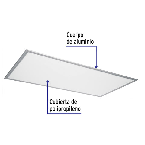 Panel delgado colgante de LED 65 W 60 x 120 cm luz de día | COL-402L | 48551