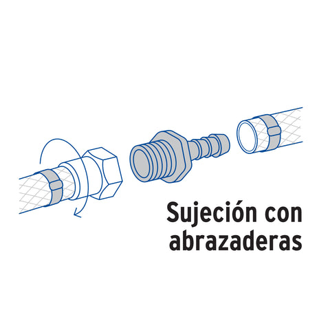 Adaptador inserción rosca exterior de 1/2' x 3/8', FOSET | CM-611 | 48573