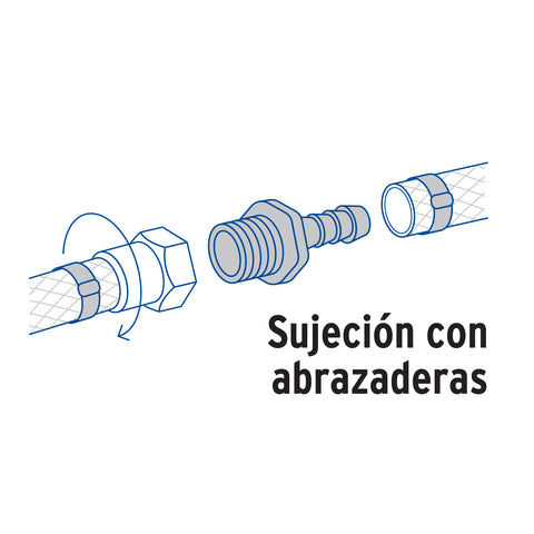 Adaptador inserción rosca exterior de 1/2' x 1/2', FOSET | CM-612 | 48574