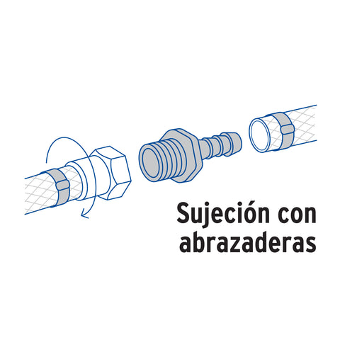 Adaptador inserción rosca exterior de 3/4' x 3/4', FOSET | CM-613 | 48575