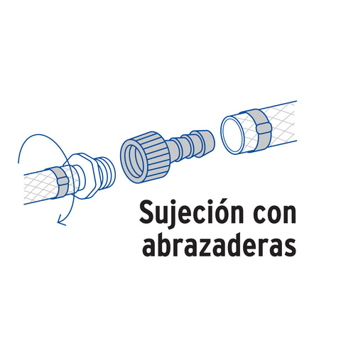 Adaptador hembra movible de polipropileno 3/4' x 1/2', FOSET | CM-631 | 48578
