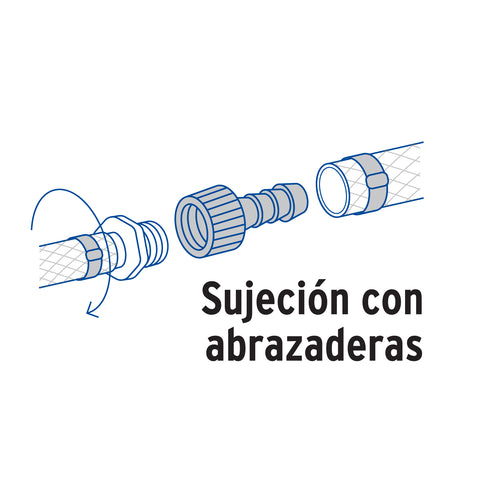 Adaptador hembra movible de polipropileno 3/4' x 3/4', FOSET | CM-632 | 48579