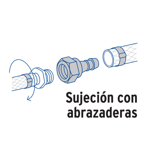 Adaptador inserción rosca interior de 3/4' x 3/4', FOSET | CM-602 | 48581