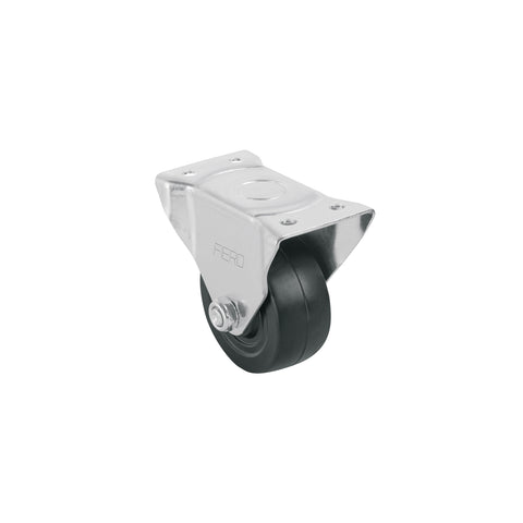 Rodaja hule 3', placa fija con buje, carga 50 kg, FIERO | RO-113 | 48599