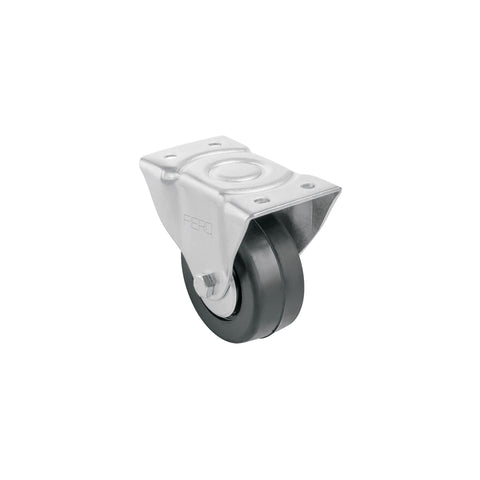 Rodaja hule 3', placa fija con balero, carga 60 kg, FIERO | RO-114 | 48600