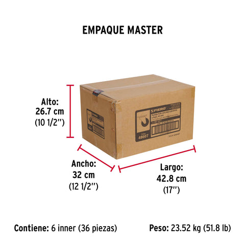 Rodaja hule 2-1/2' placa giratoria c/buje, carga 50kg, FIERO | RO-1211 | 48607