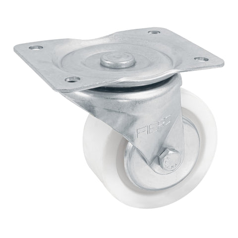 Rodaja de polietileno 4' placa giratoria, con balero, FIERO | RO-228 | 48631