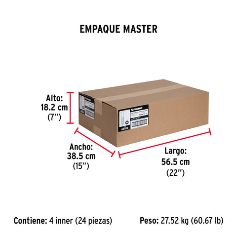 Bolsa con 100 pijas #12 x 4' multiusos, FIERO | PIJ-12102 | 48703