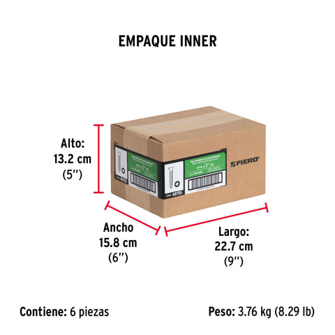 Bolsa con 100 pijas #14 x 2' multiusos, FIERO | PIJ-1450 | 48705
